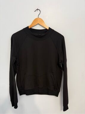 lululemon athletica Black Crewneck Pullover Sweatshirt